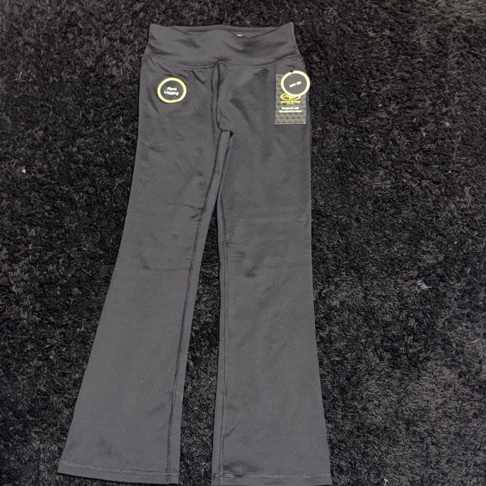 Athletic Works Kids Black Flared Leggings
